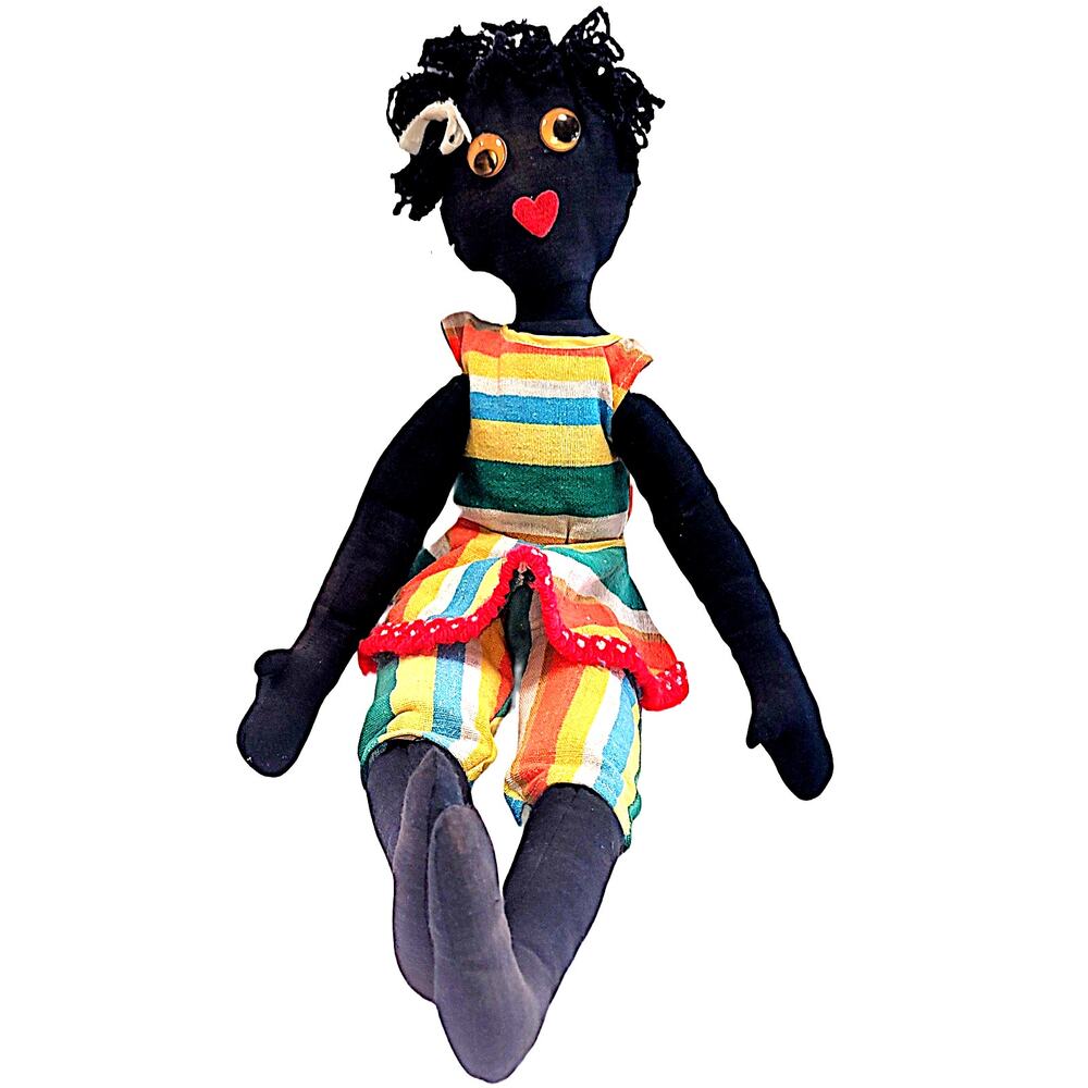 24" Vintage Beautiful & Funky Jamaican Folk Art Doll